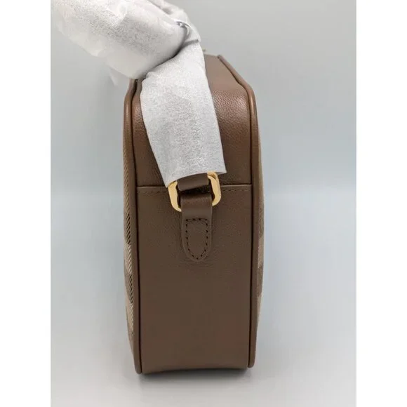 Burberry Vintage Check Large Camera Shoulder Bag Earth 8084495 - Picture 3 of 14